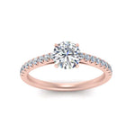 Load image into Gallery viewer, Lab diamond U Prong Engagement Rings 14K Gold
