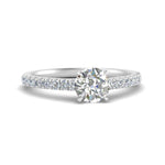 Load image into Gallery viewer, Lab diamond U Prong Engagement Rings 14K Gold
