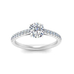 Load image into Gallery viewer, Lab diamond U Prong Engagement Rings 14K Gold
