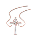 Load image into Gallery viewer, Unique Lab Diamond Cross Pendant For Women
