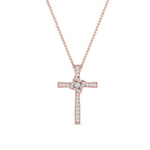 Load image into Gallery viewer, Unique Lab Diamond Cross Pendant For Women
