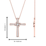 Load image into Gallery viewer, Unique Lab Diamond Cross Pendant For Women
