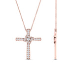 Load image into Gallery viewer, Unique Lab Diamond Cross Pendant For Women
