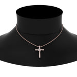 Load image into Gallery viewer, Unique Lab Diamond Cross Pendant For Women

