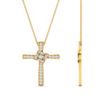 Load image into Gallery viewer, Unique Lab Diamond Cross Pendant For Women
