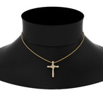 Load image into Gallery viewer, Unique Lab Diamond Cross Pendant For Women
