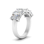 Load image into Gallery viewer, 0.50 To 5 Ct Radiant Cut Lab Diamond Five Stone Wedding Band 14k Gold
