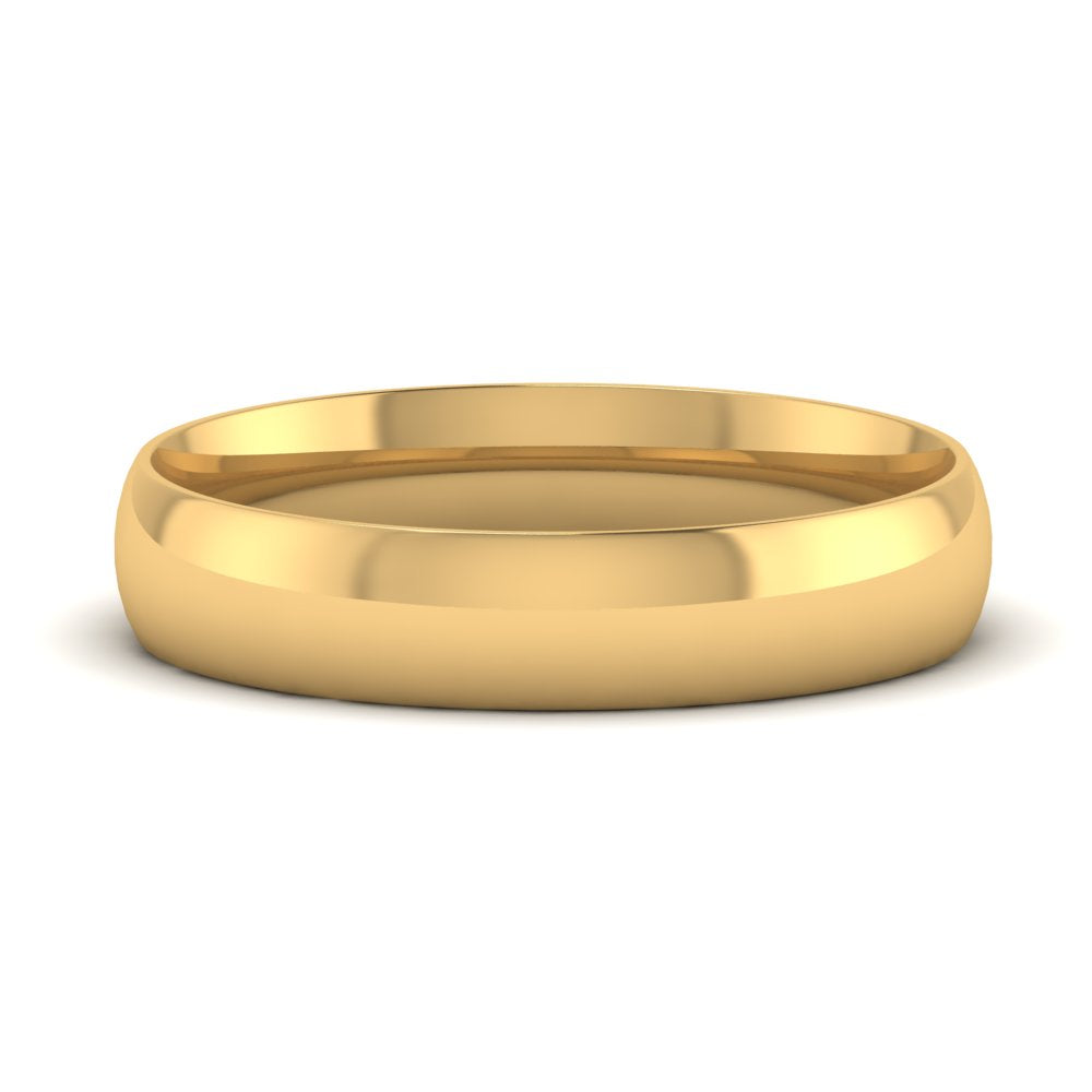 9 MM Classic Comfort Mens Wedding Band In 14k Yellow Gold | Cuts & Carat