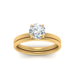 Load image into Gallery viewer, 0.50 To 5 Carat Delicate Thin Setting Hidden Lab Halo Bridal Set 14K Gold
