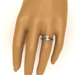 Load image into Gallery viewer, 2 Stone Crossover Lab Diamond Promise Ring
